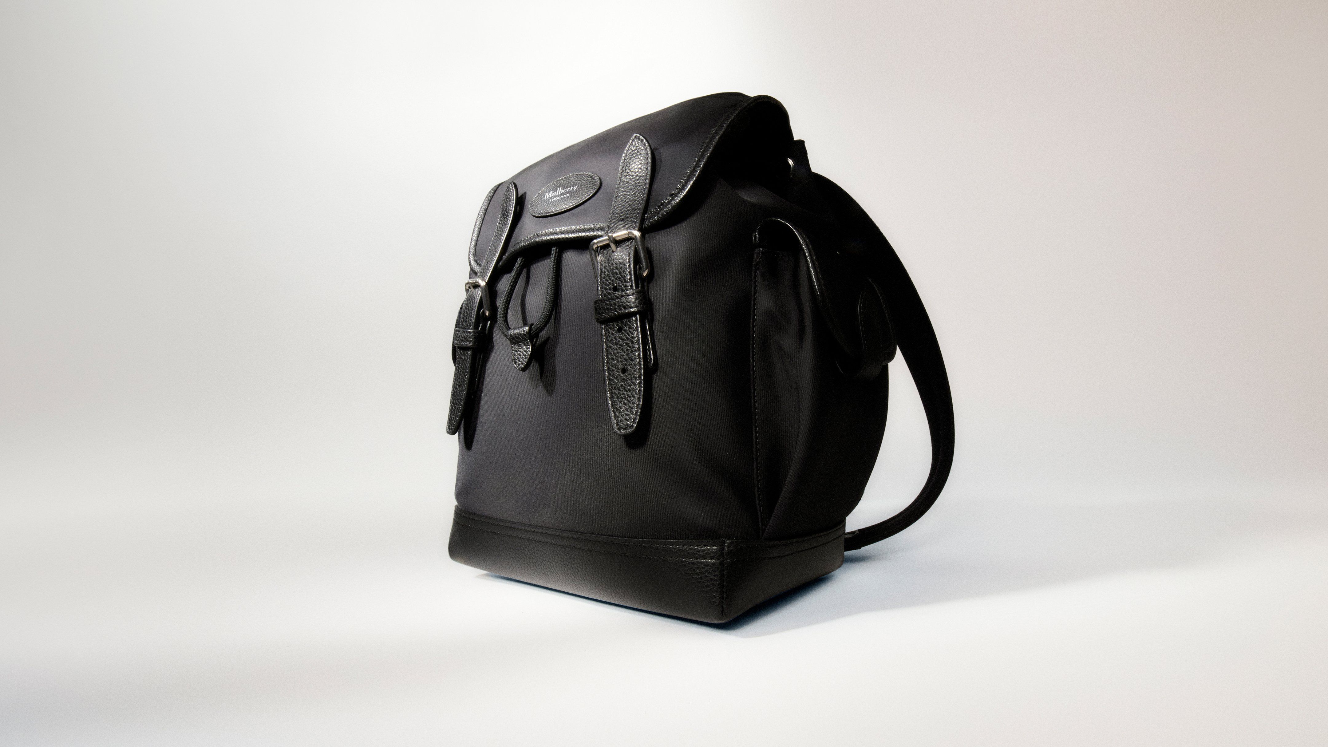 Mulberry Mini Backpack in black nylon